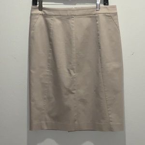 Ann Taylor Cotton Sateen Pencil Skirt